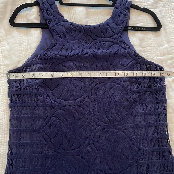 Lilly Pulitzer navy knit crochet cocktail dress - Picture 12 of 12